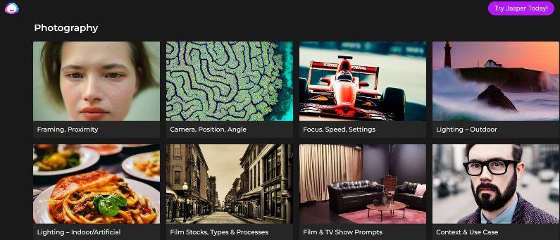 Jasper Art AI image and photo generator