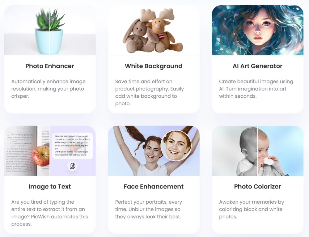 PicWish AI Photo Enhancer Tool
